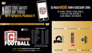 2024 Conard Football Premium Discount Card