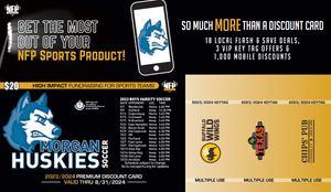 Morgan Huskies Boys' Soccer Premium Discount Card 2023
