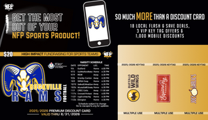 2025 Rockville Rams Football Premium Discount Card