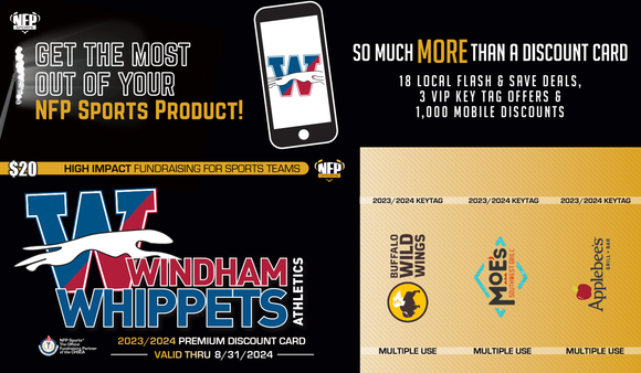 Windham Athletics Premium Discount Card 2023