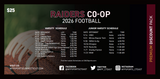 2026 Raiders Co-op Football Premium Discount Pack
