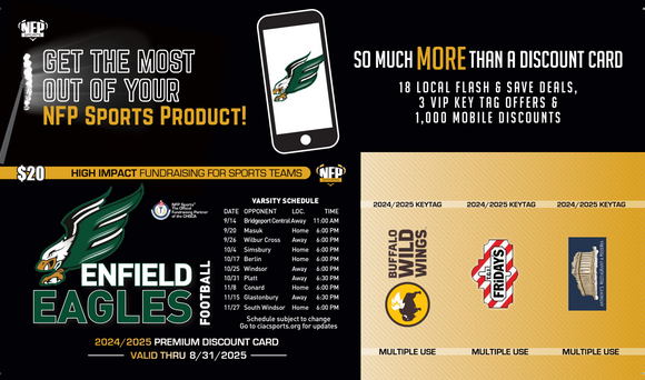 2024 Enfield Eagles Football Premium Discount Card