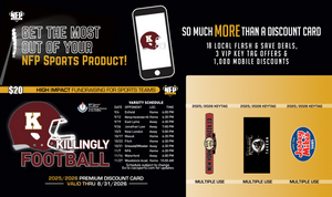 2025 Killingly Football Premium Discount Card