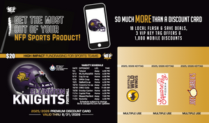 2025 Ellington Knights Football Premium Discount Card