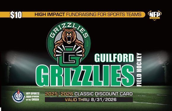 2025 Guilford Field Hockey Classic Discount Card