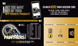 2025 Platt Panthers Football Premium Discount Card